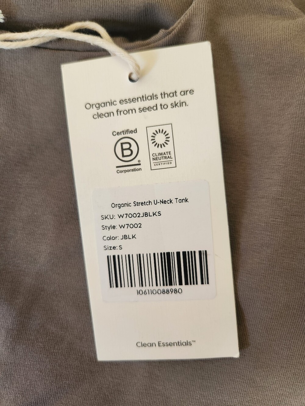 NWT Mate The Label Organic Stretch U-Neck Tank & Organic Bootcut Pants Set - Picture 7 of 11